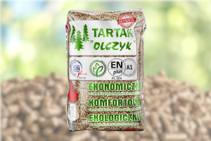 Oryginalny Pellet Olczyk worki 15kg na palecie - certyfikat ENplus A1 i DINplus