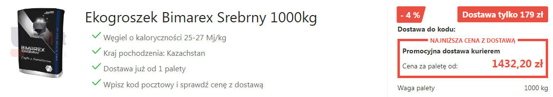 Ekogroszek Bimarex Srebrny