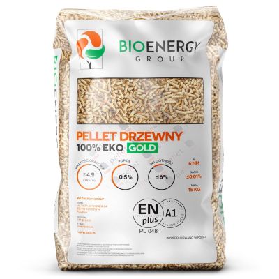 Pellet drzewny Gold ENplus A1 z DARMOWĄ DOSTAWĄ