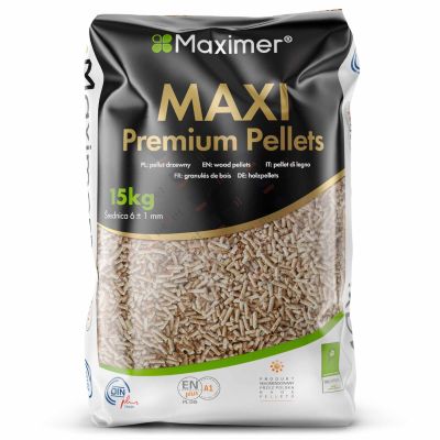 Pellet drzewny Maxi Premium ENplus A1 DINplus z DARMOWĄ DOSTAWĄ