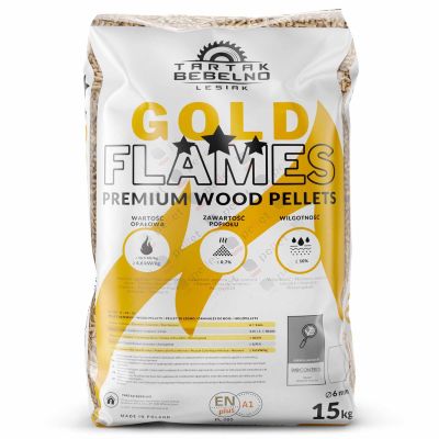 Pellet drzewny Gold Flames ENplus A1