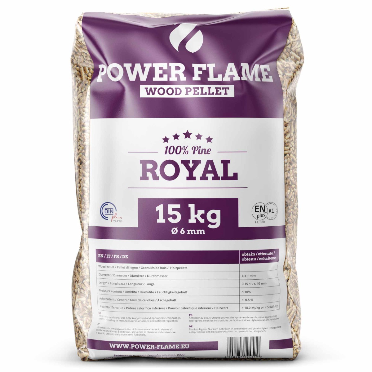 Pellet drzewny Royal ENplus A1