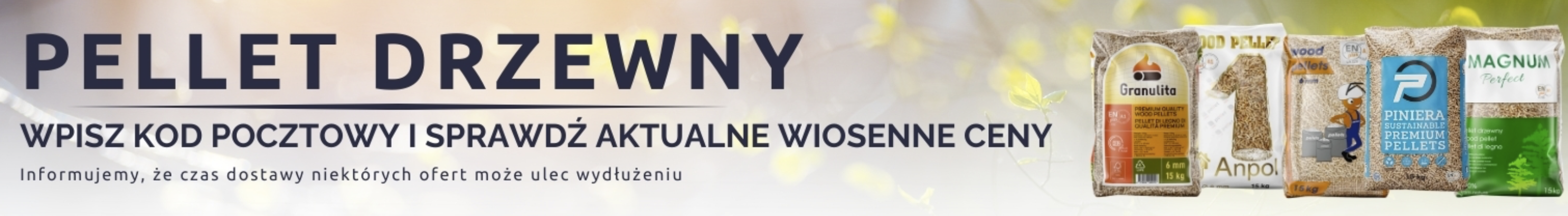 Pellet drzewny - wpisz kod pocztowy i sprawdź aktualne ceny